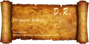 Droppa Robin névjegykártya